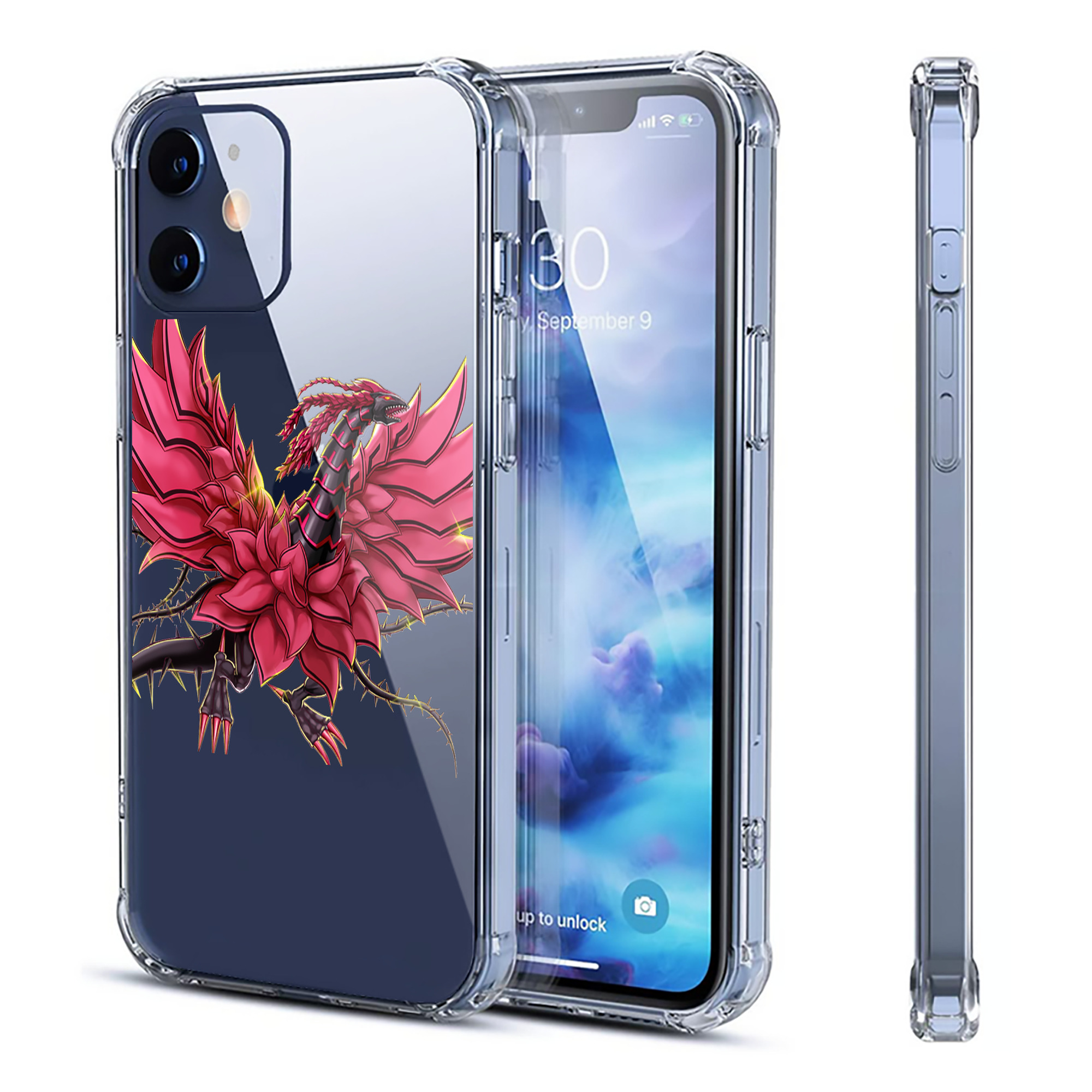 （画像用） 遊☆戯☆王 Yu-Gi-Oh! 【iPhone 12シリーズ対応】透明スマホケース（クリアソフトケース）